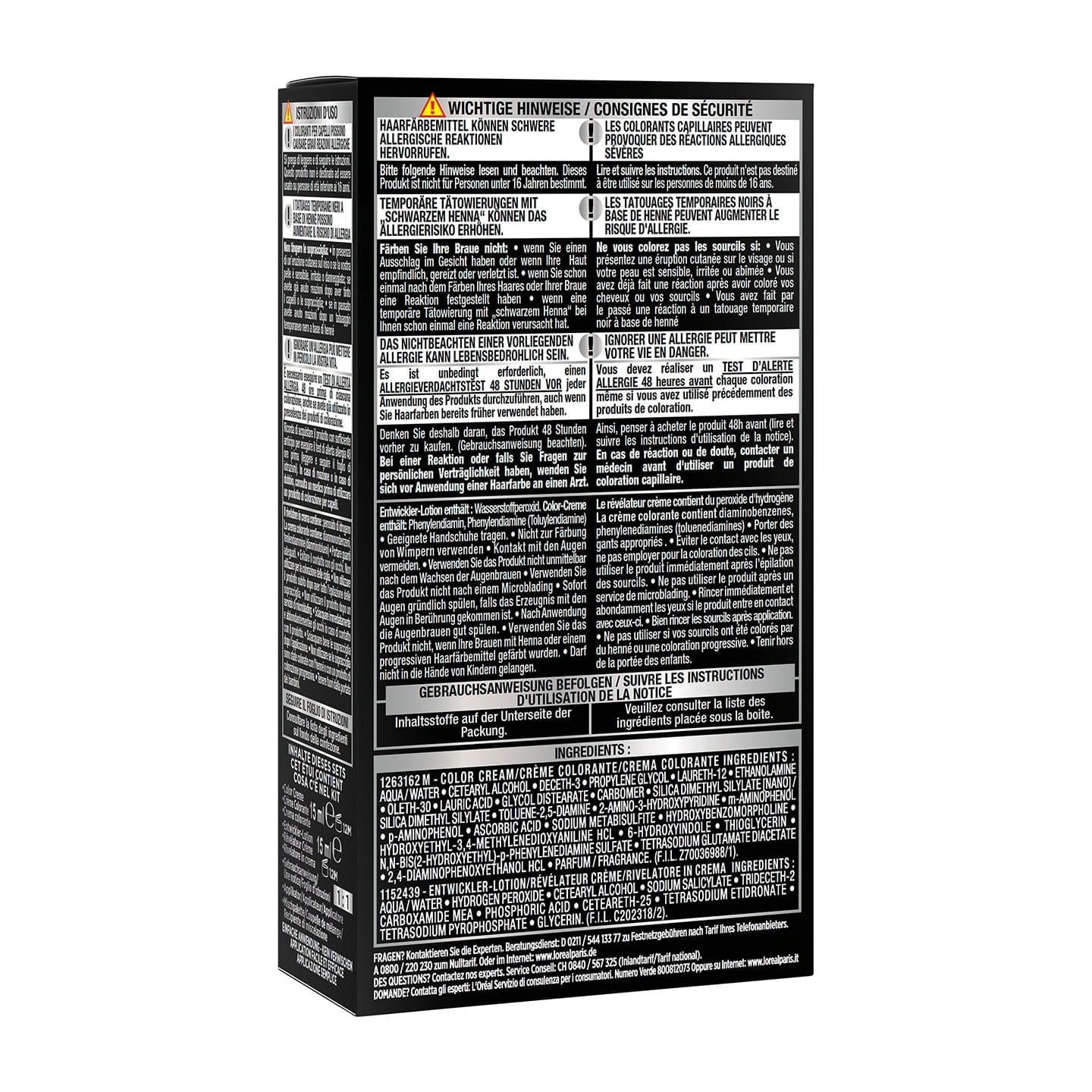 Brow Color 5.0 Braun - Verpackung - schräg von hinten